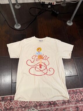 Cream 'Texas' Graphic Short-Sleeve Tee